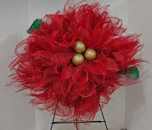 Poinsettia Wreath